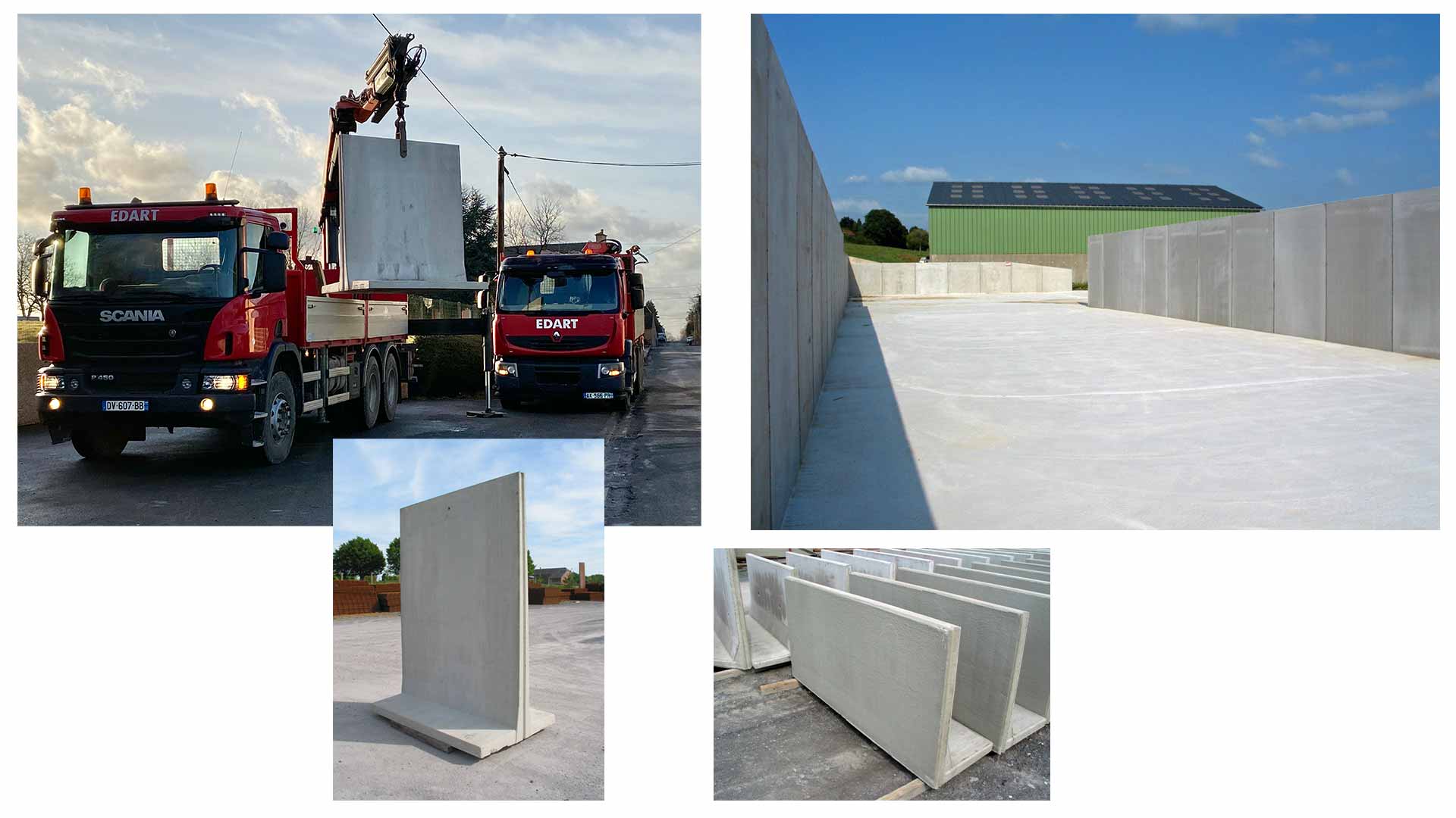 Éléments en « L » et « T » — Fondation, Manutention, Pose