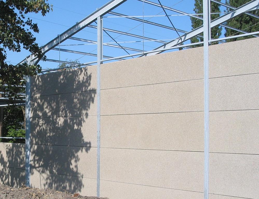 Éléments de construction en béton armé et vibré : dalles de bardage